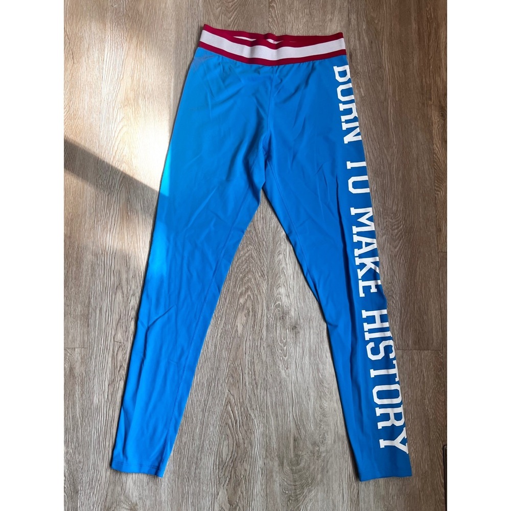 Yuri on Ice Crunchyroll Born to Make History Blue‎ Leggings Cosplay Womens S